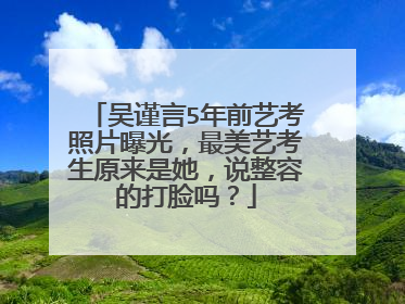 吴谨言5年前艺考照片曝光,最美艺考生原来是她,说整容的打脸吗?