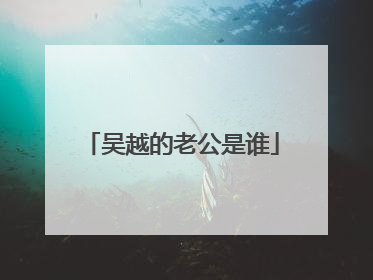 吴越的老公是谁