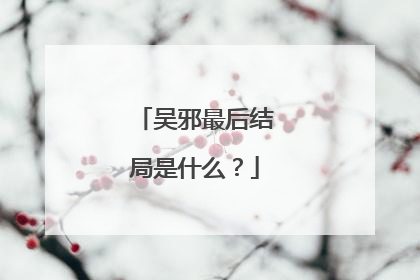 吴邪最后结局是什么?
