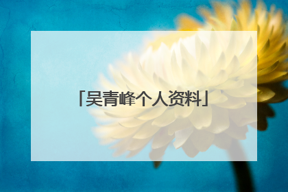 吴青峰个人资料