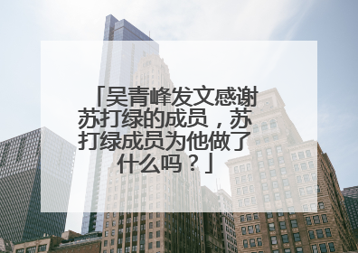 吴青峰发文感谢苏打绿的成员，苏打绿成员为他做了什么吗？