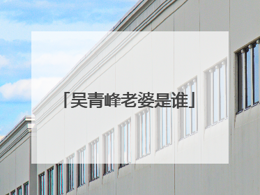 吴青峰老婆是谁