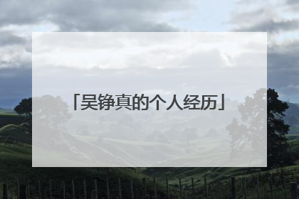 吴铮真的个人经历