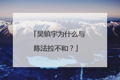 吴镇宇为什么与陈法拉不和？
