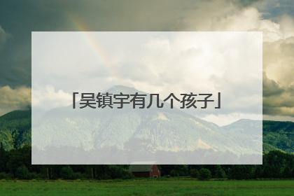 吴镇宇有几个孩子