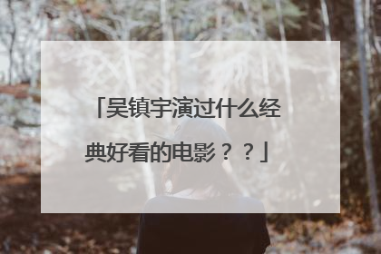 吴镇宇演过什么经典好看的电影??