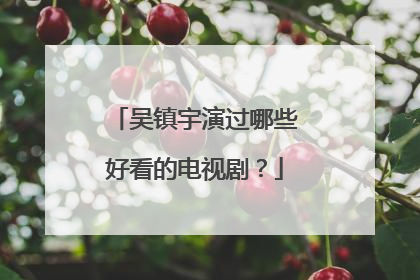 吴镇宇演过哪些好看的电视剧？