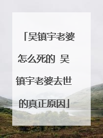 吴镇宇老婆怎么死的 吴镇宇老婆去世的真正原因