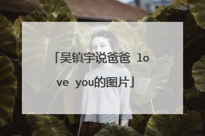 吴镇宇说爸爸 love you的图片