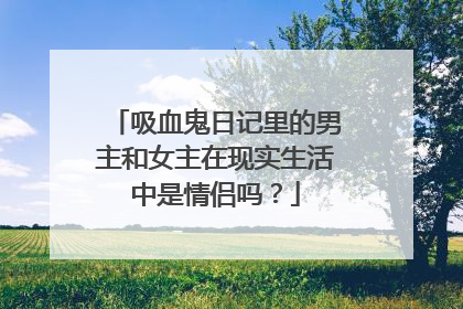 吸血鬼日记里的男主和女主在现实生活中是情侣吗？