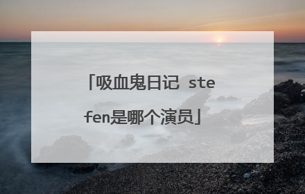 吸血鬼日记 stefen是哪个演员