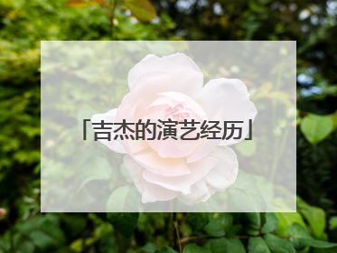 吉杰的演艺经历