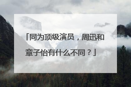 同为顶级演员,周迅和章子怡有什么不同?