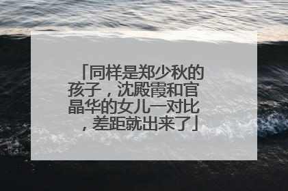 同样是郑少秋的孩子,沈殿霞和官晶华的女儿一对比,差距就出来了