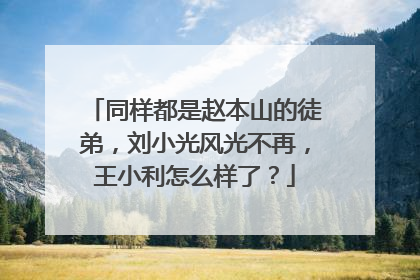 同样都是赵本山的徒弟,刘小光风光不再,王小利怎么样了?
