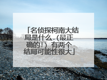 名侦探柯南大结局是什么.(最正确的!) 有两个结局可能性很大