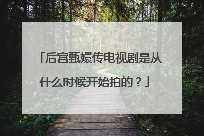 后宫甄嬛传电视剧是从什么时候开始拍的？