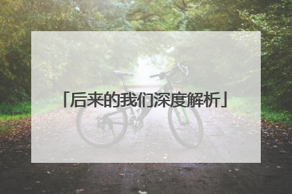 后来的我们深度解析