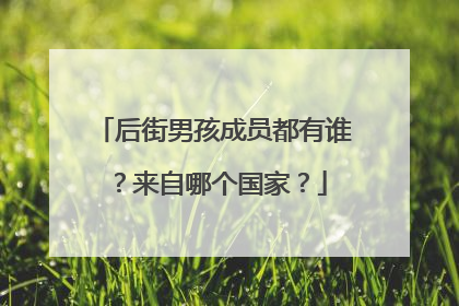 后街男孩成员都有谁？来自哪个国家？