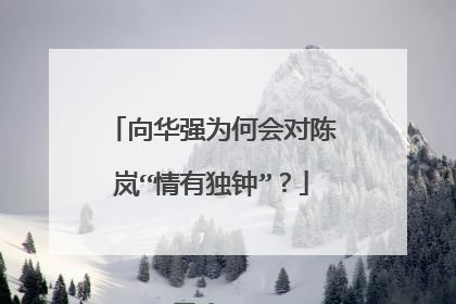 向华强为何会对陈岚“情有独钟”？