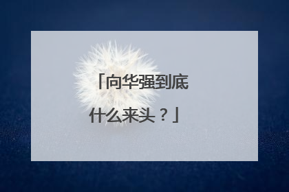 向华强到底什么来头？