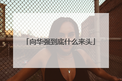 向华强到底什么来头