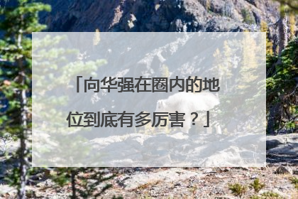 向华强在圈内的地位到底有多厉害?