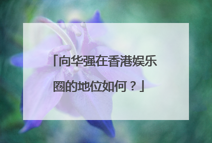 向华强在香港娱乐圈的地位如何？