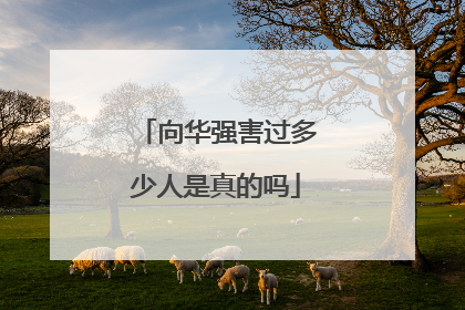 向华强害过多少人是真的吗