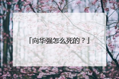 向华强怎么死的？