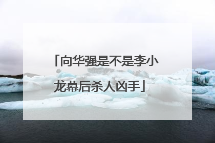 向华强是不是李小龙幕后杀人凶手