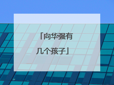 向华强有几个孩子