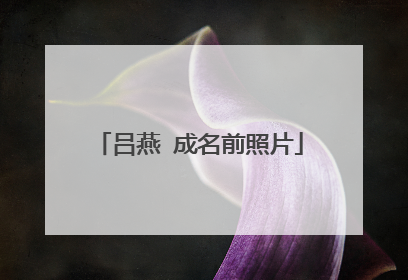 吕燕 成名前照片