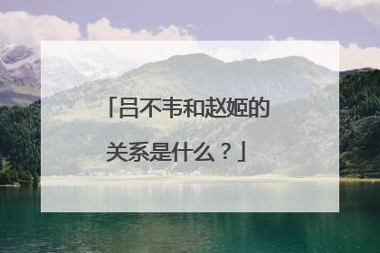 吕不韦和赵姬的关系是什么？