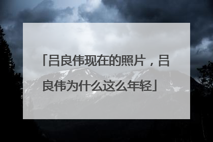 吕良伟现在的照片,吕良伟为什么这么年轻