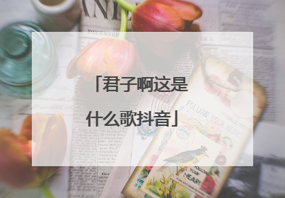 君子啊这是什么歌抖音