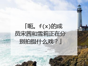 呃。f(x)的成员宋茜和雪莉正在分别拍摄什么戏？