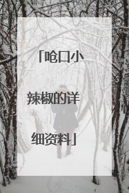 呛口小辣椒的详细资料