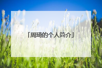 周琦的个人简介