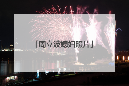 周立波媳妇照片