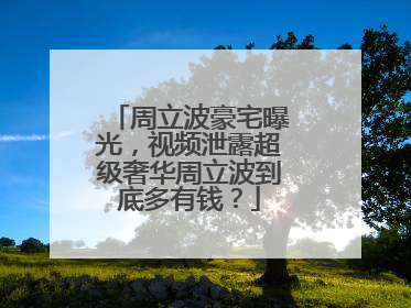 周立波豪宅曝光，视频泄露超级奢华周立波到底多有钱？