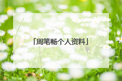周笔畅个人资料