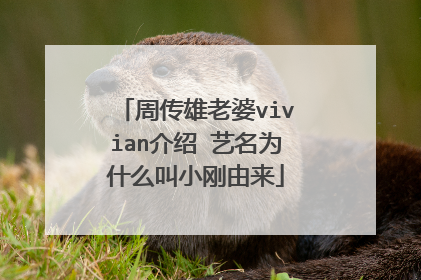 周传雄老婆vivian介绍 艺名为什么叫小刚由来