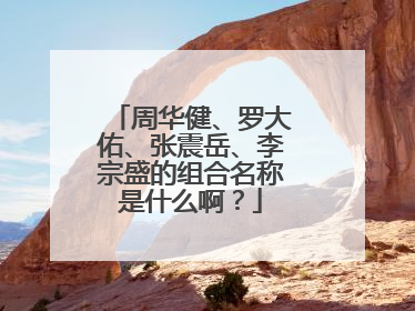周华健、罗大佑、张震岳、李宗盛的组合名称是什么啊?