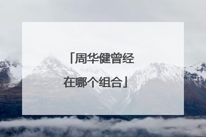 周华健曾经在哪个组合