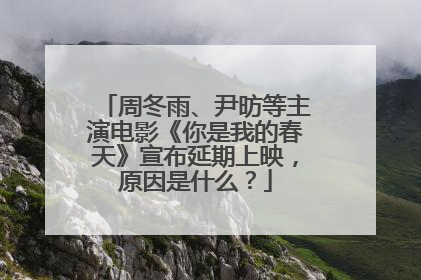 周冬雨、尹昉等主演电影《你是我的春天》宣布延期上映，原因是什么？