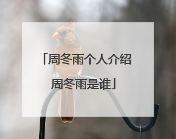 周冬雨个人介绍 周冬雨是谁