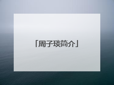 周子琰简介