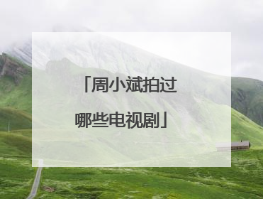 周小斌拍过哪些电视剧