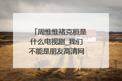 周惟惟褚克桓是什么电视剧_我们不能是朋友高清网盘完整在线观看